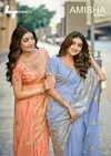 Amisha Vol 1 By LT Soft Silk Embroidery Wholesale Saree Suppliers In Mumbai